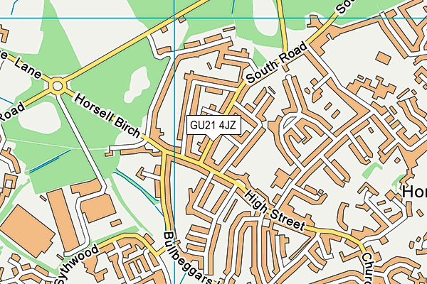 GU21 4JZ map - OS VectorMap District (Ordnance Survey) GU21 4JZ map - OS VectorMap District (Ordnance Survey)