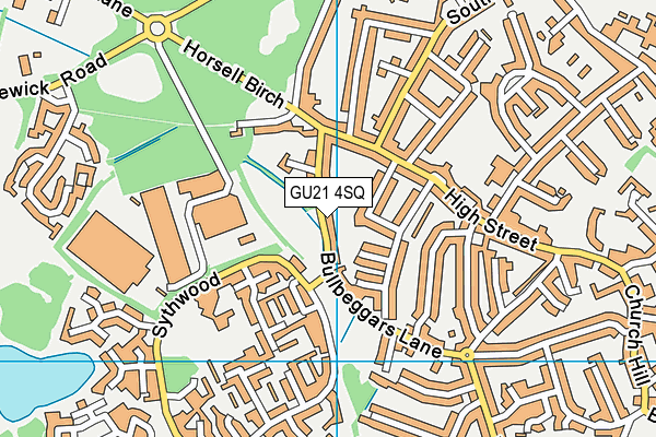 GU21 4SQ map - OS VectorMap District (Ordnance Survey) GU21 4SQ map - OS VectorMap District (Ordnance Survey)