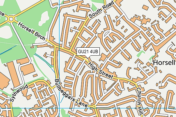 GU21 4UB map - OS VectorMap District (Ordnance Survey) GU21 4UB map - OS VectorMap District (Ordnance Survey)