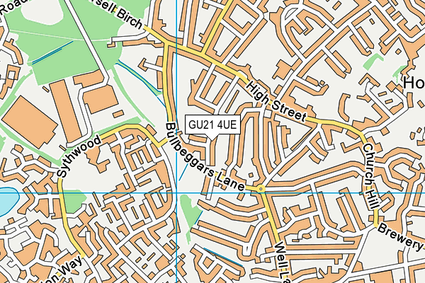 GU21 4UE map - OS VectorMap District (Ordnance Survey) GU21 4UE map - OS VectorMap District (Ordnance Survey)