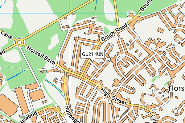 GU21 4UN map - OS VectorMap District (Ordnance Survey) GU21 4UN map - OS VectorMap District (Ordnance Survey)