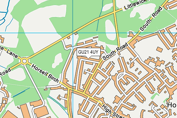 GU21 4UY map - OS VectorMap District (Ordnance Survey) GU21 4UY map - OS VectorMap District (Ordnance Survey)