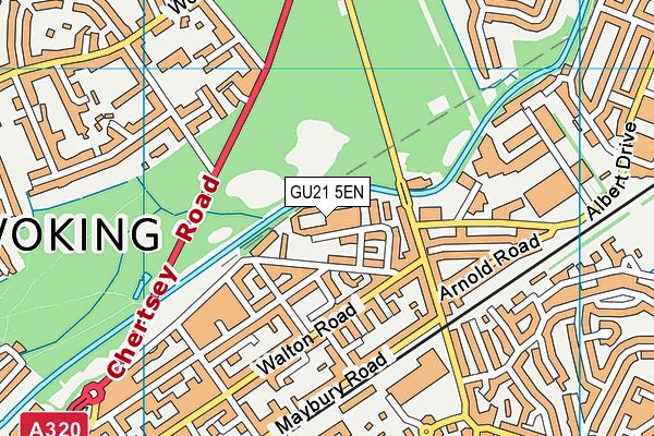 GU21 5EN map - OS VectorMap District (Ordnance Survey) GU21 5EN map - OS VectorMap District (Ordnance Survey)