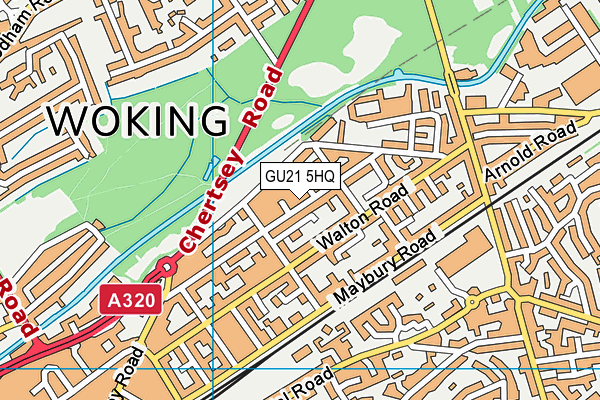 GU21 5HQ map - OS VectorMap District (Ordnance Survey) GU21 5HQ map - OS VectorMap District (Ordnance Survey)