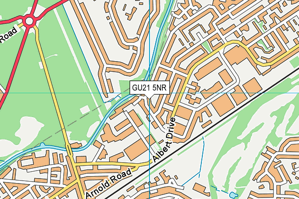 GU21 5NR map - OS VectorMap District (Ordnance Survey) GU21 5NR map - OS VectorMap District (Ordnance Survey)