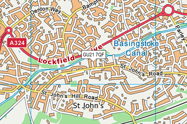 GU21 7QF map - OS VectorMap District (Ordnance Survey) GU21 7QF map - OS VectorMap District (Ordnance Survey)