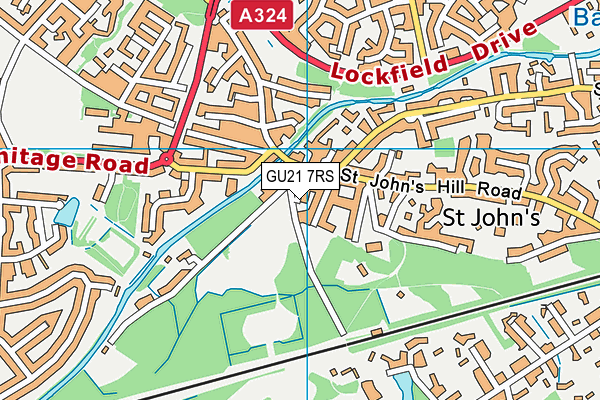 GU21 7RS map - OS VectorMap District (Ordnance Survey) GU21 7RS map - OS VectorMap District (Ordnance Survey)