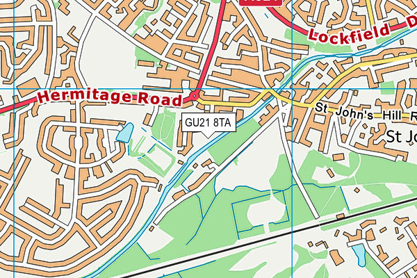 GU21 8TA map - OS VectorMap District (Ordnance Survey) GU21 8TA map - OS VectorMap District (Ordnance Survey)