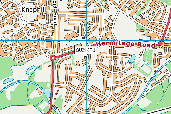 GU21 8TU map - OS VectorMap District (Ordnance Survey) GU21 8TU map - OS VectorMap District (Ordnance Survey)
