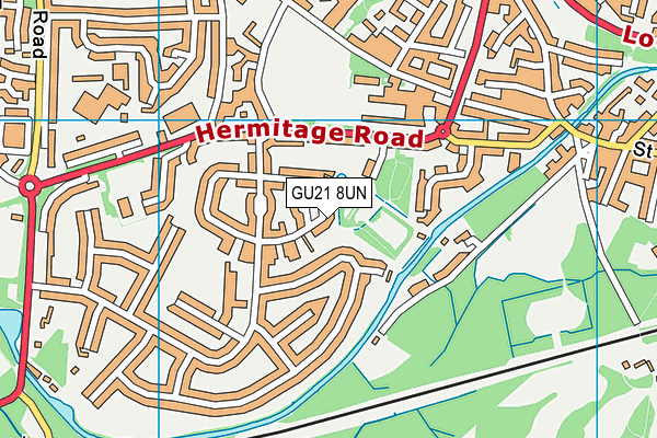 GU21 8UN map - OS VectorMap District (Ordnance Survey) GU21 8UN map - OS VectorMap District (Ordnance Survey)