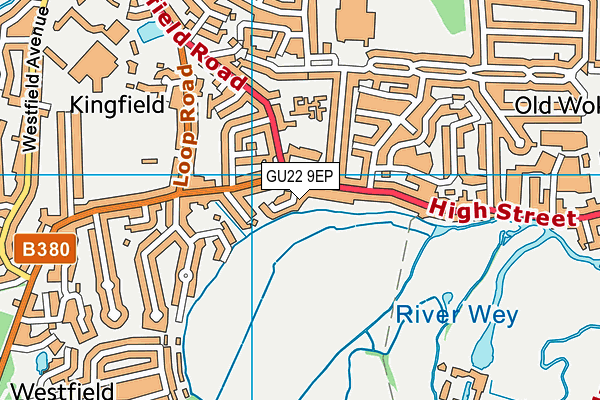 GU22 9EP map - OS VectorMap District (Ordnance Survey) GU22 9EP map - OS VectorMap District (Ordnance Survey)