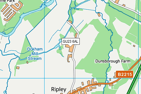 GU23 6AL map - OS VectorMap District (Ordnance Survey) GU23 6AL map - OS VectorMap District (Ordnance Survey)