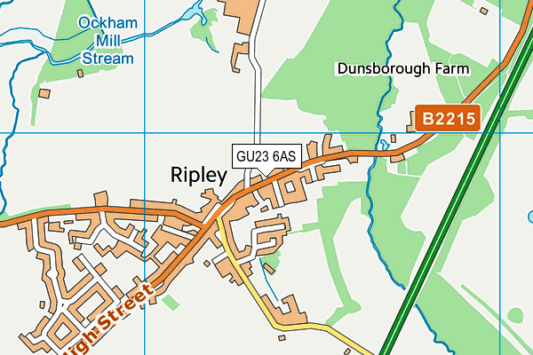 GU23 6AS map - OS VectorMap District (Ordnance Survey) GU23 6AS map - OS VectorMap District (Ordnance Survey)
