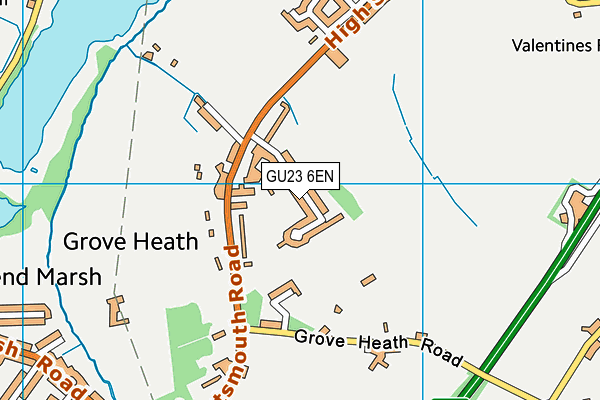 GU23 6EN map - OS VectorMap District (Ordnance Survey)
