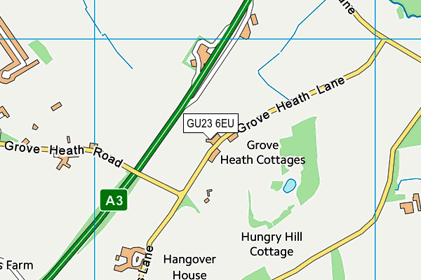 GU23 6EU map - OS VectorMap District (Ordnance Survey) GU23 6EU map - OS VectorMap District (Ordnance Survey)