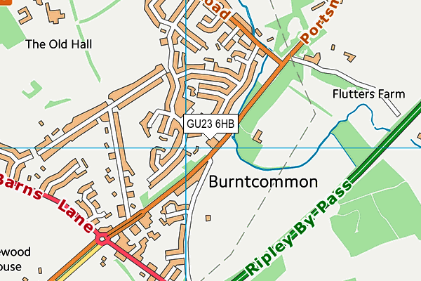 GU23 6HB map - OS VectorMap District (Ordnance Survey) GU23 6HB map - OS VectorMap District (Ordnance Survey)