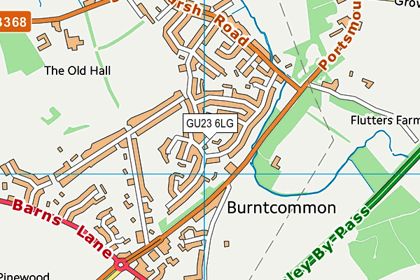 GU23 6LG map - OS VectorMap District (Ordnance Survey) GU23 6LG map - OS VectorMap District (Ordnance Survey)
