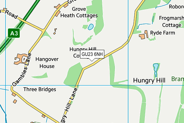 GU23 6NH map - OS VectorMap District (Ordnance Survey)