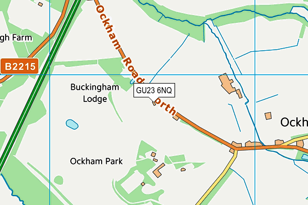 GU23 6NQ map - OS VectorMap District (Ordnance Survey) GU23 6NQ map - OS VectorMap District (Ordnance Survey)