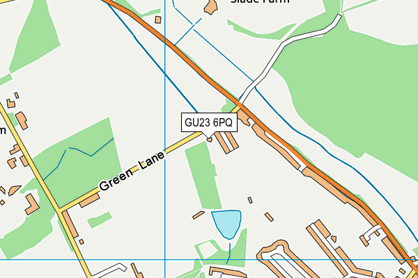 GU23 6PQ map - OS VectorMap District (Ordnance Survey) GU23 6PQ map - OS VectorMap District (Ordnance Survey)