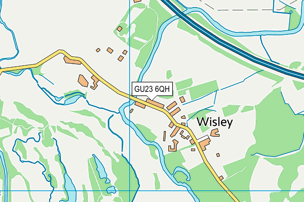 GU23 6QH map - OS VectorMap District (Ordnance Survey)