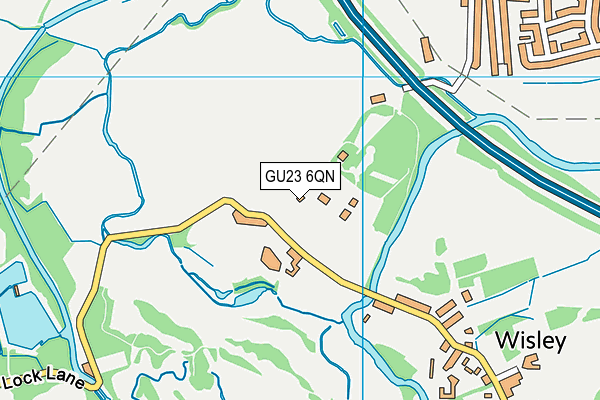 GU23 6QN map - OS VectorMap District (Ordnance Survey) GU23 6QN map - OS VectorMap District (Ordnance Survey)