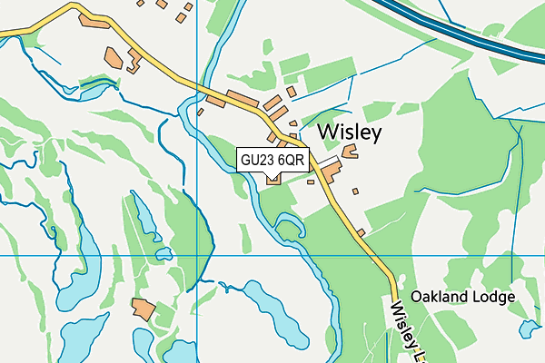 GU23 6QR map - OS VectorMap District (Ordnance Survey) GU23 6QR map - OS VectorMap District (Ordnance Survey)