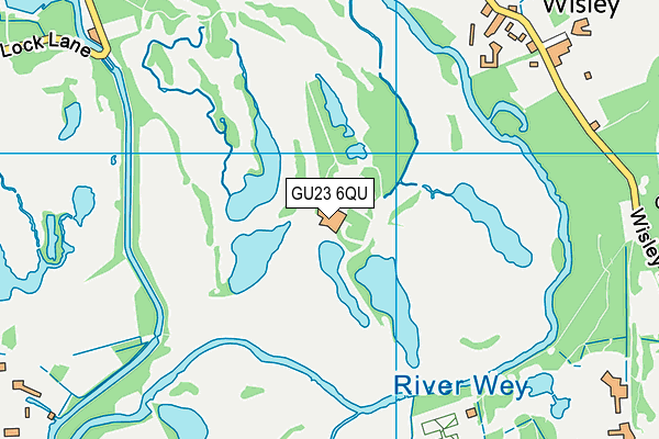 GU23 6QU map - OS VectorMap District (Ordnance Survey) GU23 6QU map - OS VectorMap District (Ordnance Survey)