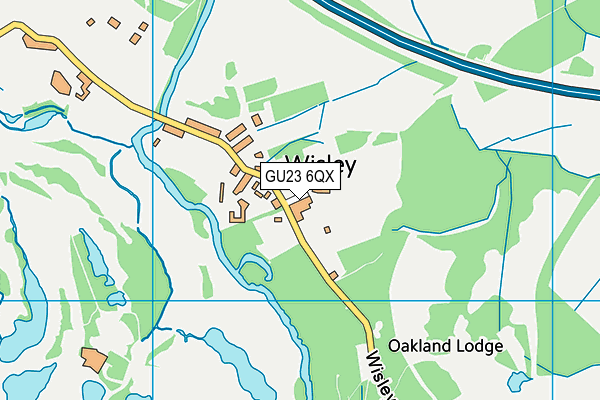 GU23 6QX map - OS VectorMap District (Ordnance Survey) GU23 6QX map - OS VectorMap District (Ordnance Survey)