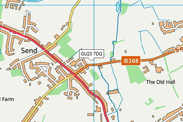 GU23 7DQ map - OS VectorMap District (Ordnance Survey) GU23 7DQ map - OS VectorMap District (Ordnance Survey)