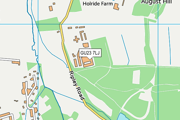 GU23 7LJ map - OS VectorMap District (Ordnance Survey) GU23 7LJ map - OS VectorMap District (Ordnance Survey)