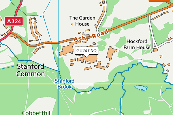 GU24 0NQ map - OS VectorMap District (Ordnance Survey) GU24 0NQ map - OS VectorMap District (Ordnance Survey)