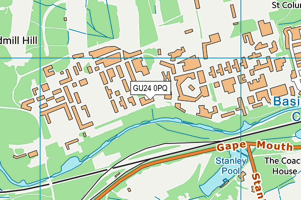 GU24 0PQ map - OS VectorMap District (Ordnance Survey) GU24 0PQ map - OS VectorMap District (Ordnance Survey)