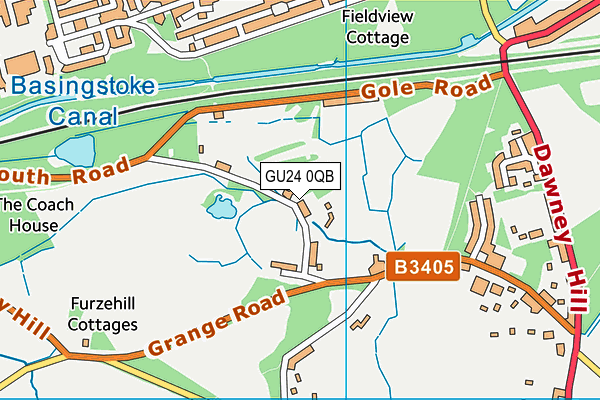 GU24 0QB map - OS VectorMap District (Ordnance Survey) GU24 0QB map - OS VectorMap District (Ordnance Survey)