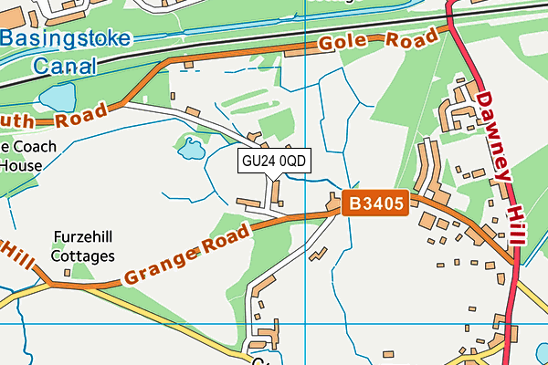 GU24 0QD map - OS VectorMap District (Ordnance Survey) GU24 0QD map - OS VectorMap District (Ordnance Survey)