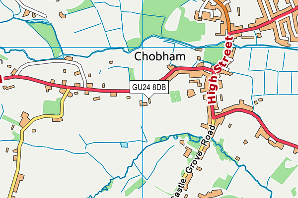 GU24 8DB map - OS VectorMap District (Ordnance Survey) GU24 8DB map - OS VectorMap District (Ordnance Survey)