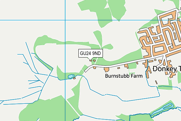 GU24 9ND map - OS VectorMap District (Ordnance Survey) GU24 9ND map - OS VectorMap District (Ordnance Survey)