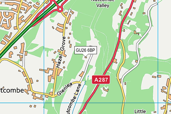 GU26 6BP map - OS VectorMap District (Ordnance Survey) GU26 6BP map - OS VectorMap District (Ordnance Survey)