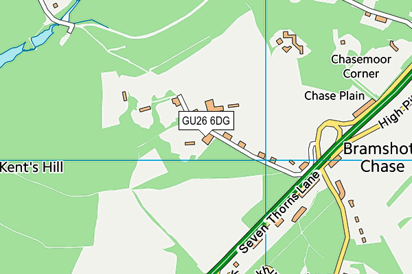 GU26 6DG map - OS VectorMap District (Ordnance Survey) GU26 6DG map - OS VectorMap District (Ordnance Survey)
