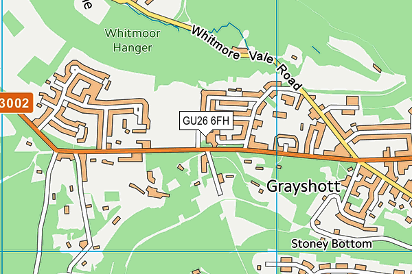 GU26 6FH map - OS VectorMap District (Ordnance Survey) GU26 6FH map - OS VectorMap District (Ordnance Survey)