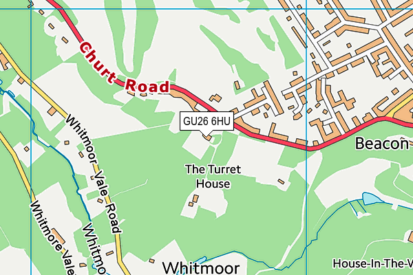 GU26 6HU map - OS VectorMap District (Ordnance Survey) GU26 6HU map - OS VectorMap District (Ordnance Survey)