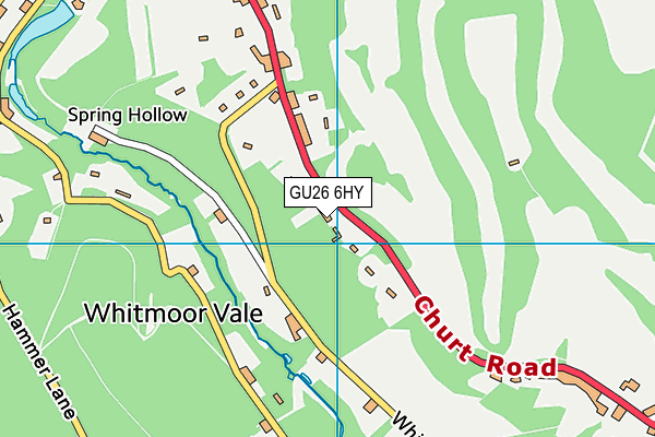 GU26 6HY map - OS VectorMap District (Ordnance Survey) GU26 6HY map - OS VectorMap District (Ordnance Survey)