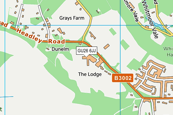 GU26 6JJ map - OS VectorMap District (Ordnance Survey) GU26 6JJ map - OS VectorMap District (Ordnance Survey)