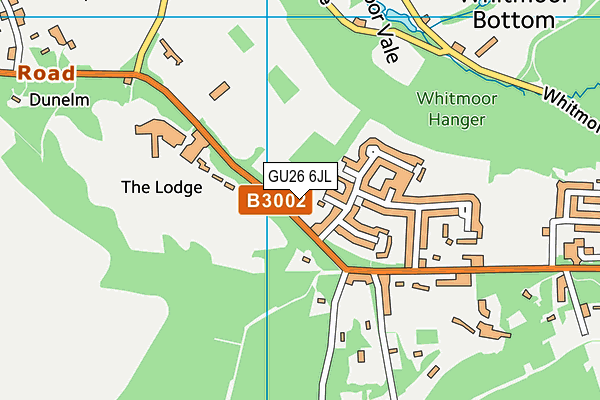 GU26 6JL map - OS VectorMap District (Ordnance Survey) GU26 6JL map - OS VectorMap District (Ordnance Survey)
