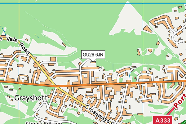 GU26 6JR map - OS VectorMap District (Ordnance Survey) GU26 6JR map - OS VectorMap District (Ordnance Survey)
