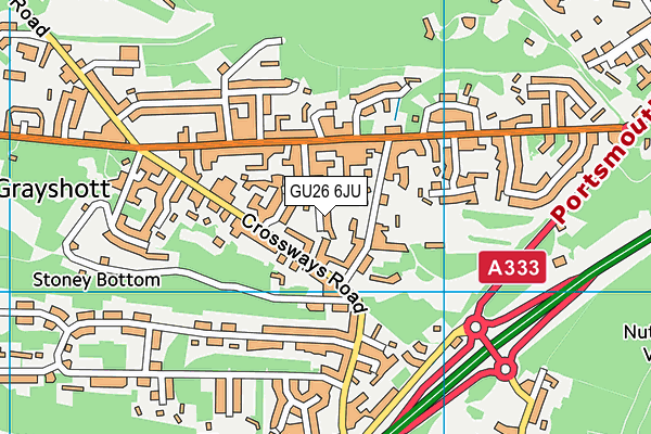 GU26 6JU map - OS VectorMap District (Ordnance Survey) GU26 6JU map - OS VectorMap District (Ordnance Survey)