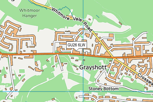 GU26 6LW map - OS VectorMap District (Ordnance Survey) GU26 6LW map - OS VectorMap District (Ordnance Survey)
