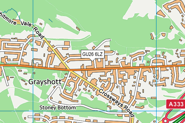 GU26 6LZ map - OS VectorMap District (Ordnance Survey) GU26 6LZ map - OS VectorMap District (Ordnance Survey)