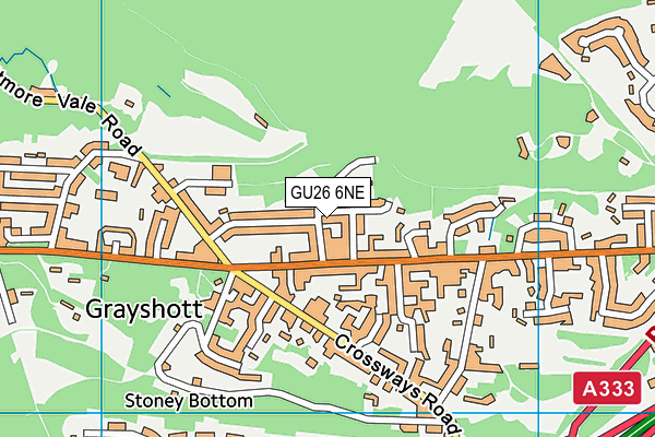 GU26 6NE map - OS VectorMap District (Ordnance Survey) GU26 6NE map - OS VectorMap District (Ordnance Survey)