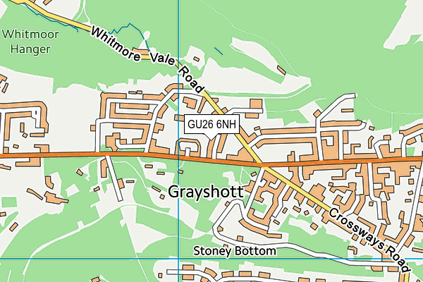 GU26 6NH map - OS VectorMap District (Ordnance Survey) GU26 6NH map - OS VectorMap District (Ordnance Survey)